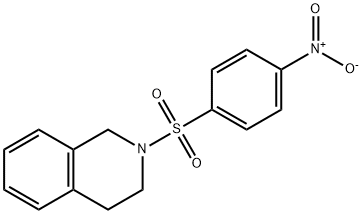 2-(4-nitrophenyl)sulfonyl-3,4-dihydro-1H-isoquinoline 结构式