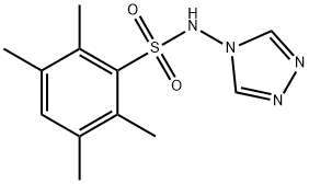 2,3,5,6-tetramethyl-N-(1,2,4-triazol-4-yl)benzenesulfonamide 结构式