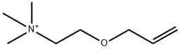 trimethyl(2-prop-2-enoxyethyl)azanium 结构式