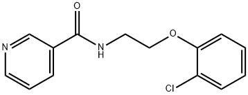 N-[2-(2-chlorophenoxy)ethyl]pyridine-3-carboxamide 结构式