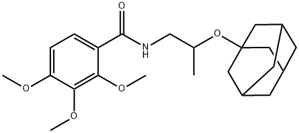 N-[2-(1-adamantyloxy)propyl]-2,3,4-trimethoxybenzamide 结构式