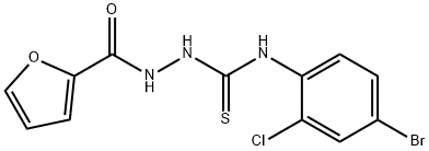 1-(4-bromo-2-chlorophenyl)-3-(furan-2-carbonylamino)thiourea 结构式