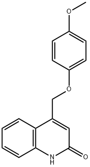 4-[(4-methoxyphenoxy)methyl]-1H-quinolin-2-one 结构式