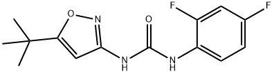 1-(5-tert-butyl-1,2-oxazol-3-yl)-3-(2,4-difluorophenyl)urea 结构式