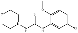 1-(5-chloro-2-methoxyphenyl)-3-morpholin-4-ylthiourea 结构式