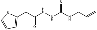 1-prop-2-enyl-3-[(2-thiophen-2-ylacetyl)amino]thiourea 结构式