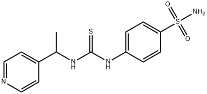 1-(1-pyridin-4-ylethyl)-3-(4-sulfamoylphenyl)thiourea 结构式
