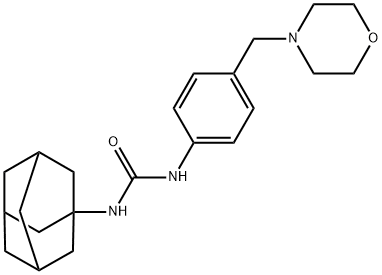 1-(1-adamantyl)-3-[4-(morpholin-4-ylmethyl)phenyl]urea 结构式