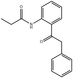 N-[2-(2-phenylacetyl)phenyl]propanamide 结构式