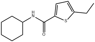 N-cyclohexyl-5-ethylthiophene-2-carboxamide 结构式