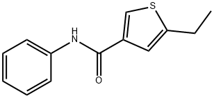 5-ethyl-N-phenylthiophene-3-carboxamide 结构式