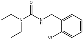 3-[(2-chlorophenyl)methyl]-1,1-diethylurea 结构式