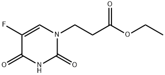 3-(5-氟-2,4-二氧代-3,4-二氢-1(2H)-嘧啶基)丙酸乙酯 结构式