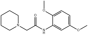 N-(2,5-dimethoxyphenyl)-2-piperidin-1-ylacetamide 结构式