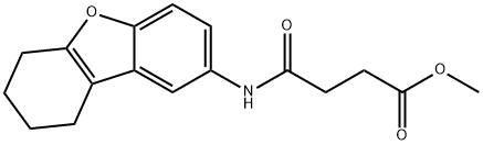 methyl 4-oxo-4-(6,7,8,9-tetrahydrodibenzofuran-2-ylamino)butanoate 结构式