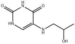 5-(2-hydroxypropylamino)-1H-pyrimidine-2,4-dione 结构式