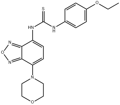 1-(4-ethoxyphenyl)-3-(4-morpholin-4-yl-2,1,3-benzoxadiazol-7-yl)thiourea 结构式