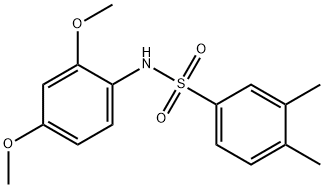 N-(2,4-dimethoxyphenyl)-3,4-dimethylbenzenesulfonamide 结构式