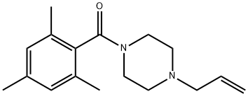 (4-prop-2-enylpiperazin-1-yl)-(2,4,6-trimethylphenyl)methanone 结构式