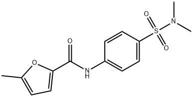 N-[4-(dimethylsulfamoyl)phenyl]-5-methylfuran-2-carboxamide 结构式