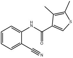 N-(2-cyanophenyl)-4,5-dimethylthiophene-3-carboxamide 结构式