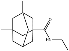 N-ethyl-3,5-dimethyladamantane-1-carboxamide 结构式