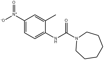 N-(2-methyl-4-nitrophenyl)azepane-1-carboxamide 结构式