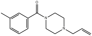 (3-methylphenyl)-(4-prop-2-enylpiperazin-1-yl)methanone 结构式