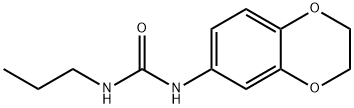 1-(2,3-dihydro-1,4-benzodioxin-6-yl)-3-propylurea 结构式