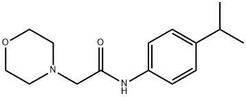 2-morpholin-4-yl-N-(4-propan-2-ylphenyl)acetamide 结构式