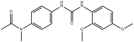 N-[4-[(2,4-dimethoxyphenyl)carbamoylamino]phenyl]-N-methylacetamide 结构式