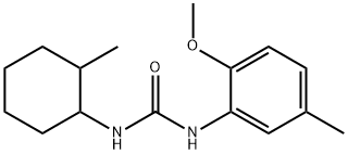 1-(2-methoxy-5-methylphenyl)-3-(2-methylcyclohexyl)urea 结构式