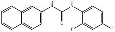 1-(2,4-difluorophenyl)-3-naphthalen-2-ylurea 结构式