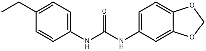 1-(1,3-benzodioxol-5-yl)-3-(4-ethylphenyl)urea 结构式