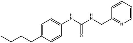 1-(4-butylphenyl)-3-(pyridin-2-ylmethyl)urea 结构式