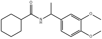 N-[1-(3,4-dimethoxyphenyl)ethyl]cyclohexanecarboxamide 结构式