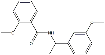 2-methoxy-N-[1-(3-methoxyphenyl)ethyl]benzamide 结构式