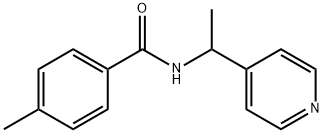 4-methyl-N-(1-pyridin-4-ylethyl)benzamide 结构式