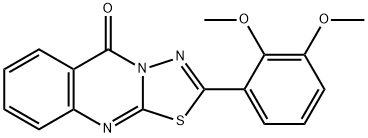 2-(2,3-dimethoxyphenyl)-[1,3,4]thiadiazolo[2,3-b]quinazolin-5-one 结构式