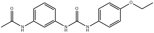 N-[3-[(4-ethoxyphenyl)carbamoylamino]phenyl]acetamide 结构式