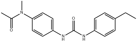 N-[4-[(4-ethylphenyl)carbamoylamino]phenyl]-N-methylacetamide 结构式