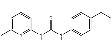 1-(6-methylpyridin-2-yl)-3-(4-propan-2-ylphenyl)urea 结构式