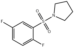 1-(2,5-difluorophenyl)sulfonylpyrrolidine 结构式