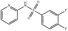 3,4-difluoro-N-pyridin-2-ylbenzenesulfonamide 结构式