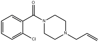 (2-chlorophenyl)-(4-prop-2-enylpiperazin-1-yl)methanone 结构式