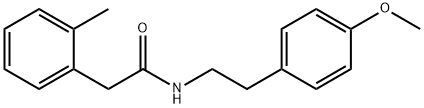 N-[2-(4-methoxyphenyl)ethyl]-2-(2-methylphenyl)acetamide 结构式