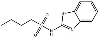 N-(1,3-benzothiazol-2-yl)butane-1-sulfonamide 结构式