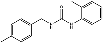 1-(2-methylphenyl)-3-[(4-methylphenyl)methyl]urea 结构式