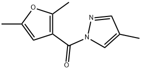(2,5-dimethylfuran-3-yl)-(4-methylpyrazol-1-yl)methanone 结构式