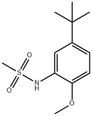 N-(5-tert-butyl-2-methoxyphenyl)methanesulfonamide 结构式